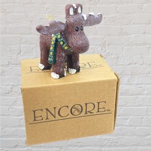 Moose Christmas Ornament Vintage New in Box ENCORE Collectible Snowberry